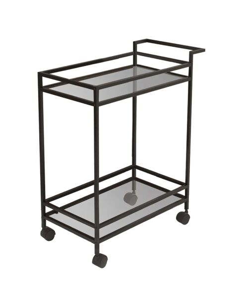 Chariot Vortex noir - 60x80x35 cm