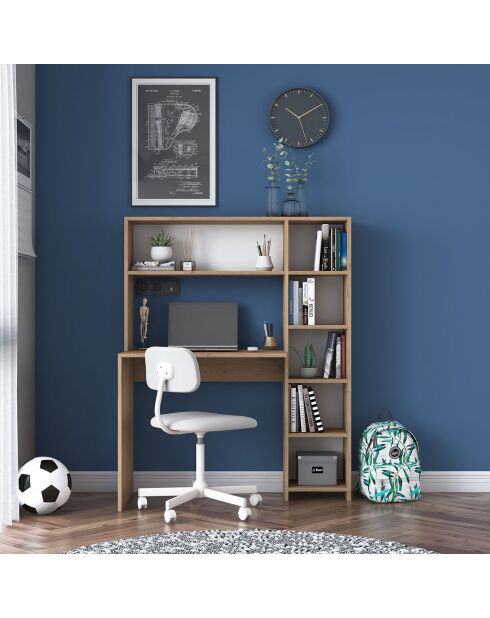 Bureau HA104 marron - 80x74,8x40 cm