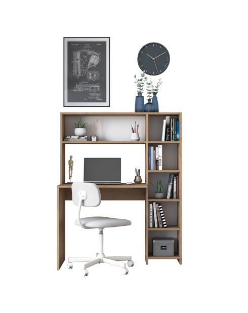 Bureau HA104 marron - 80x74,8x40 cm