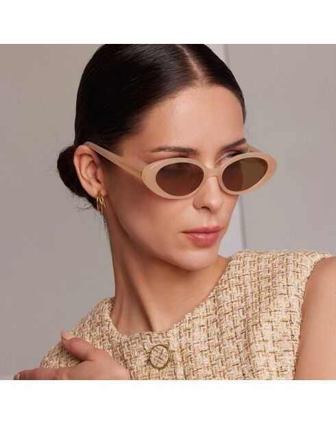 Lunettes de soleil Chic nude