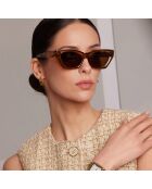 Lunettes de soleil Catwalk marron