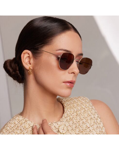 Lunettes de soleil Vivid dorées