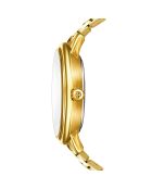 Montre Selene en Acier & Diamant dorée