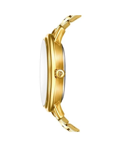 Montre Selene en Acier & Diamant dorée