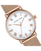 Montre Chloe en Acier & Diamant rose doré