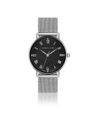 Montre Desirée en Acier & Diamant argentée