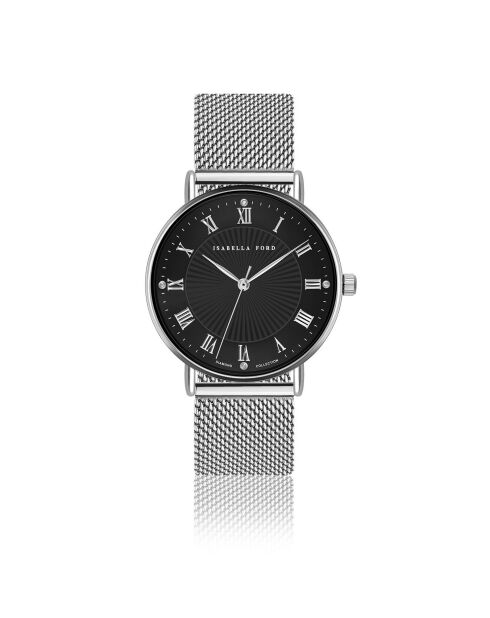 Montre Desirée en Acier & Diamant argentée