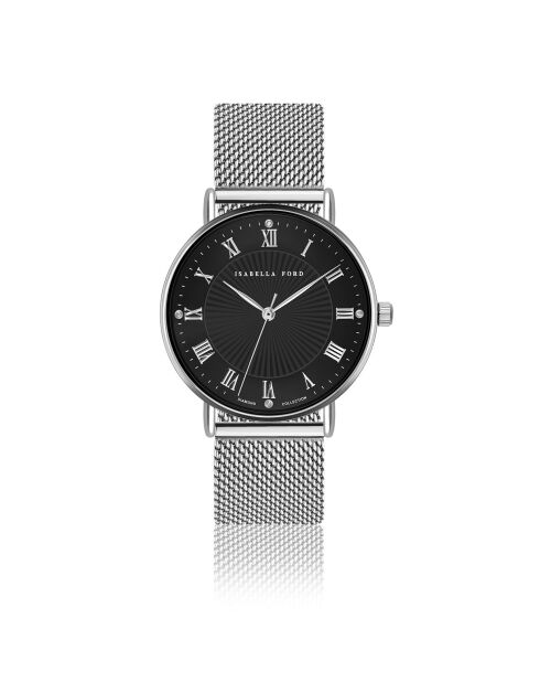 Montre Desirée en Acier & Diamant argentée