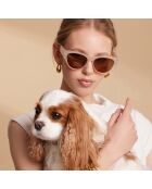 Lunettes de soleil Glamour nude