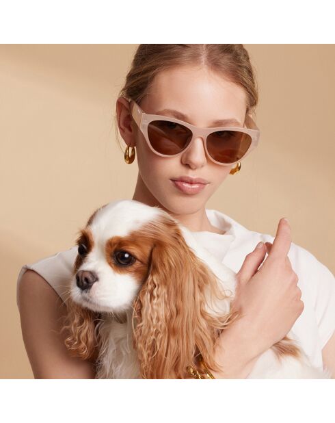 Lunettes de soleil Glamour nude