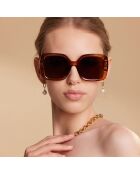 Lunettes de soleil Malibu marron