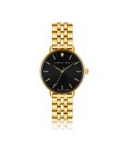 Montre Luna en Acier & Diamant dorée