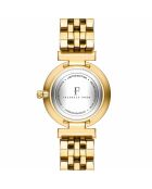 Montre Nathalle en Acier & Diamant dorée