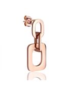 Boucles d'oreilles Laura en Acier rose doré