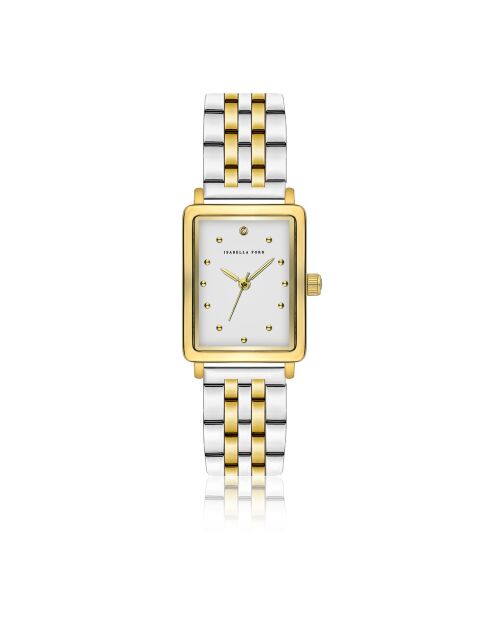 Montre Eulalie en Acier & Diamant doré/argenté
