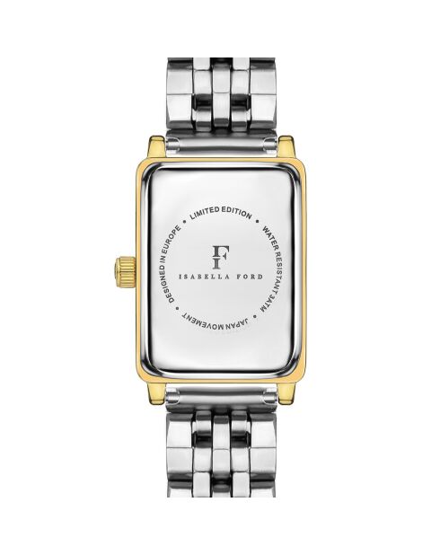 Montre Eulalie en Acier & Diamant doré/argenté