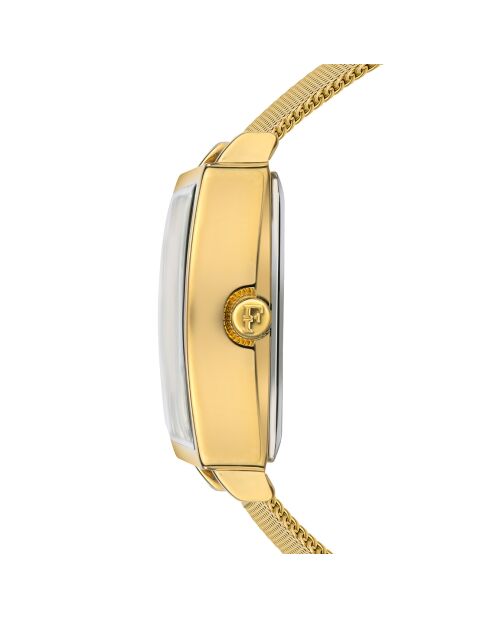 Montre Cléophée en Acier & Diamant dorée
