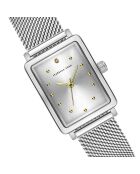 Montre Isaure en Acier & Diamant argentée