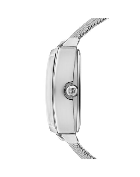 Montre Isaure en Acier & Diamant argentée