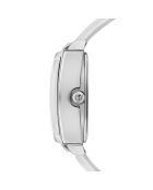 Montre Isaure en Cuir & Diamant blanche