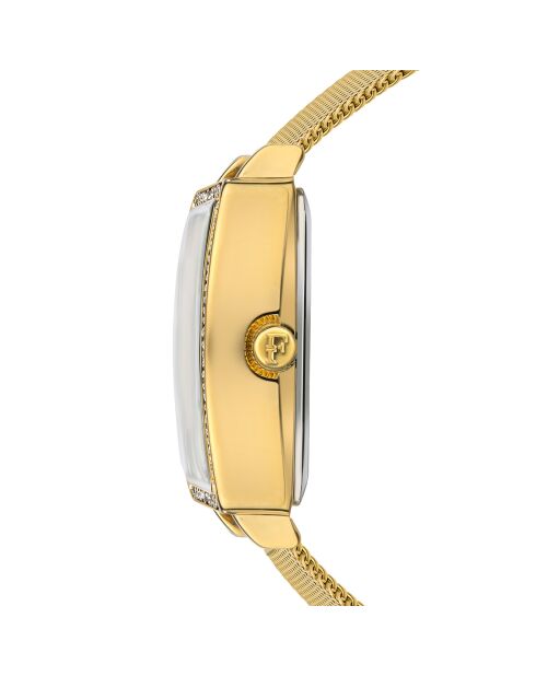 Montre Zélie en Acier & Diamant dorée
