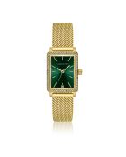 Montre Zélie en Acier & Diamant dorée