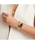 Montre Zélie en Acier & Diamant dorée