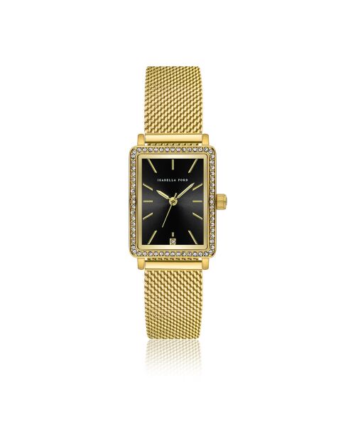 Montre Adélaïde en Acier & Diamant dorée