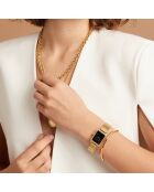 Montre Adélaïde en Acier & Diamant dorée