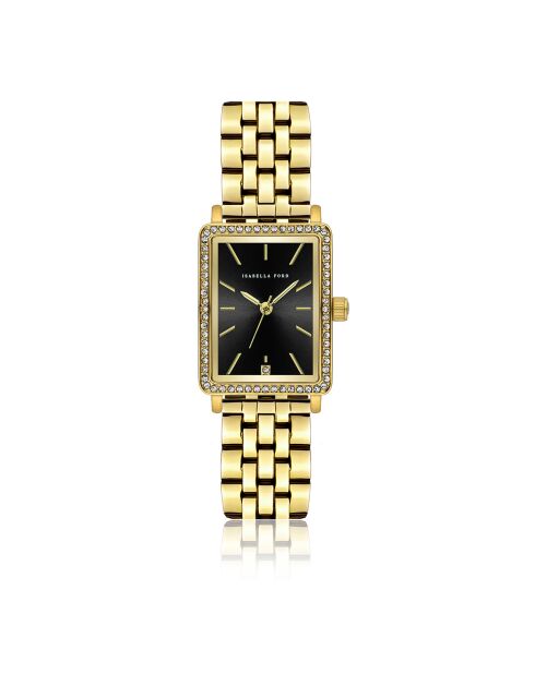 Montre Adélaïde en Acier & Diamant dorée