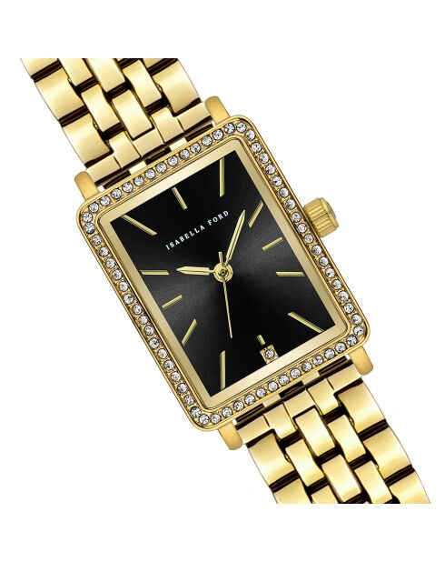 Montre Adélaïde en Acier & Diamant dorée