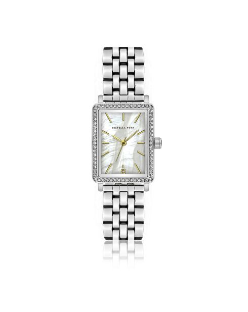 Montre Agathe en Acier & Diamant argentée