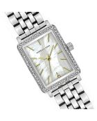 Montre Agathe en Acier & Diamant argentée