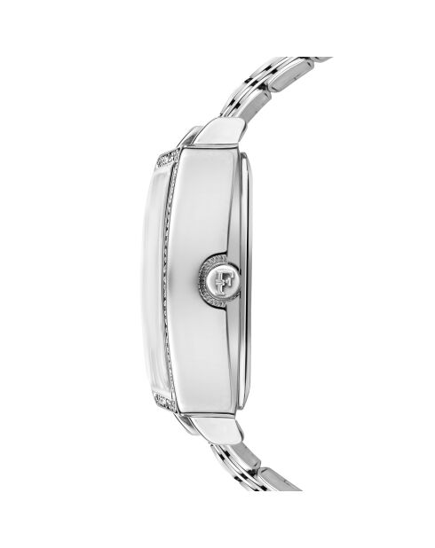 Montre Agathe en Acier & Diamant argentée