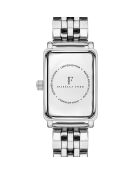 Montre Agathe en Acier & Diamant argentée