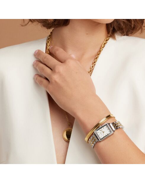 Montre Agathe en Acier & Diamant doré/argenté
