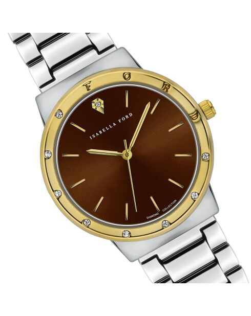 Montre Capucine en Acier & Diamant argentée