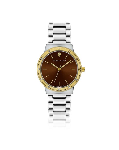 Montre Capucine en Acier & Diamant argentée