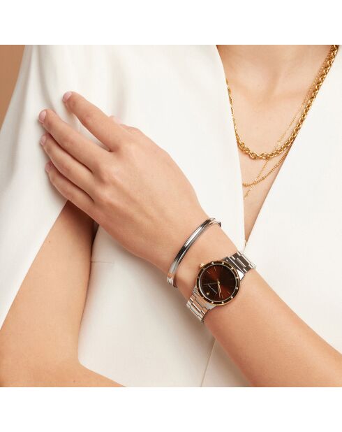 Montre Capucine en Acier & Diamant argentée