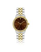 Montre Capucine en Acier & Diamant doré/argenté