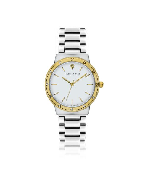 Montre Héloïse en Acier & Diamant argentée