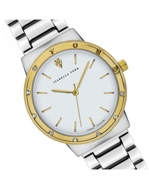 Montre Héloïse en Acier & Diamant argentée