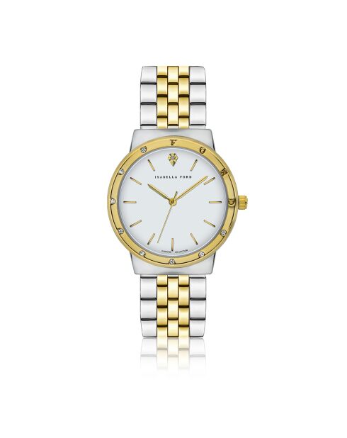 Montre Héloïse en Acier & Diamant doré/argenté