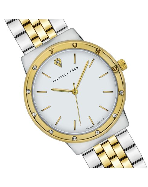 Montre Héloïse en Acier & Diamant doré/argenté
