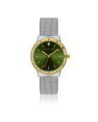 Montre Olympe en Acier & Diamant argentée