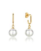 Collier & Boucles d'oreilles Lea en Acier & Perle de coquillage dorés