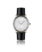 Montre 2 Bracelets Adore en Acier & Diamant argenté/noir