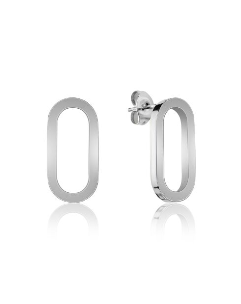 Montre & Boucles d'oreilles Desirée en Acier & Diamant argentée