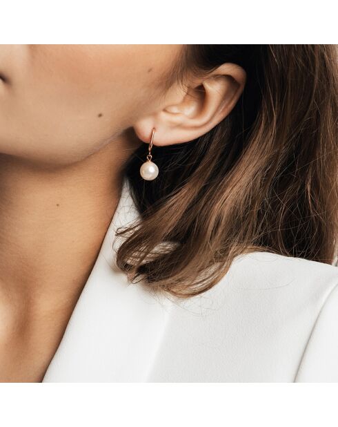 Montre & Boucles d'oreilles Scarelett en Acier & Diamant rose doré