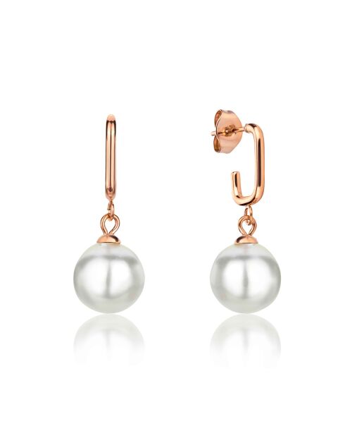 Montre & Boucles d'oreilles Scarelett en Acier & Diamant rose doré